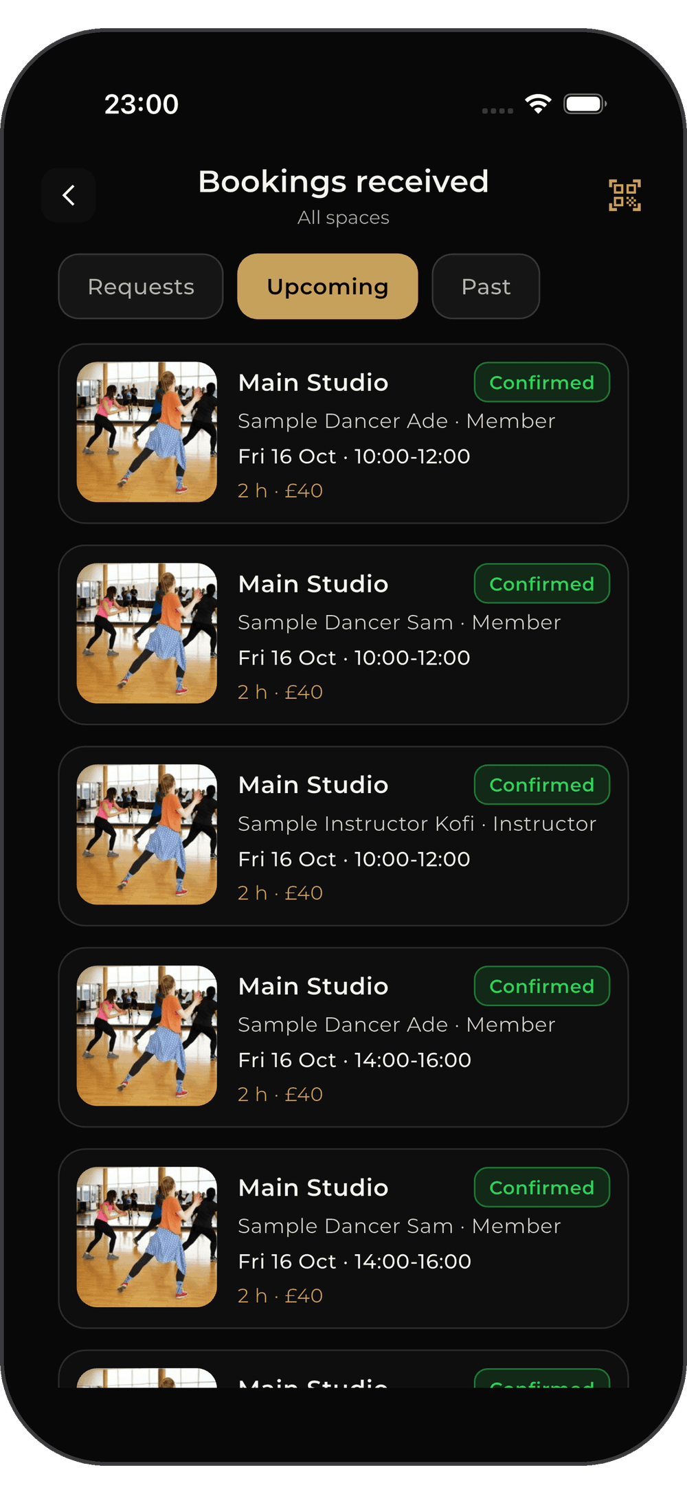 FDC One app screen